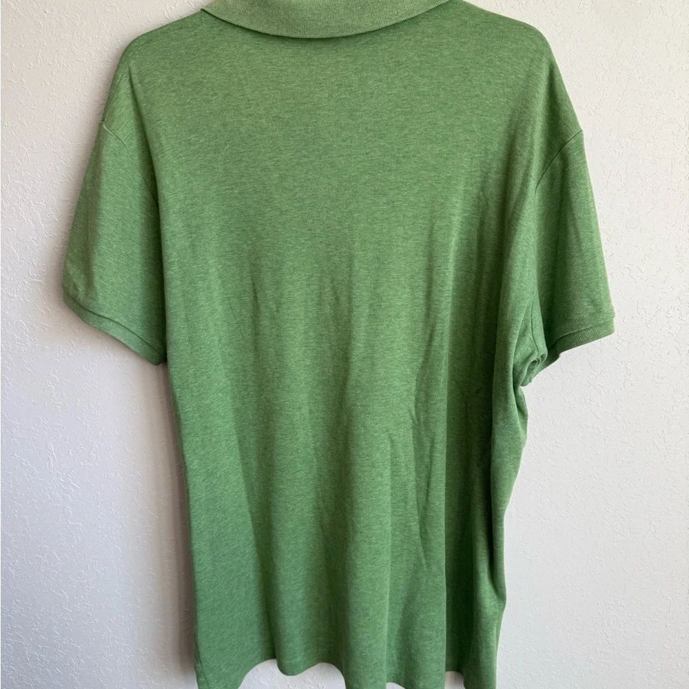 Men’s L Green Polo Ralph Lauren Custom Fit Preppy Business Casual Academia Polo